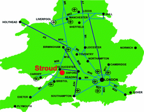 Gloucester haritasi birlesik krallik
